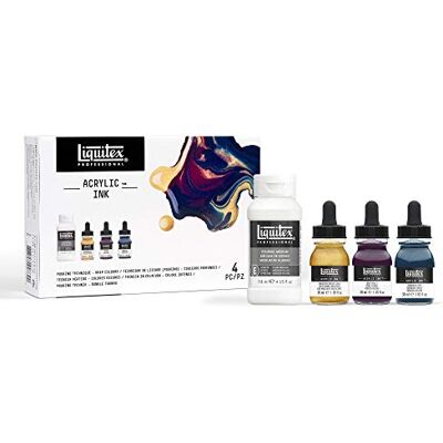Liquitex 3699435 Profesjonalne farby akrylowe tusz, wysoko napigmentowane, odporne na działanie światła, Set Pouring medium set Deep Colours Liquitex 3699435 Profesjonalne farby akrylowe tusz, wysoko napigmentowane, odporne na działanie światła, Set Pouring medium set Deep Colours