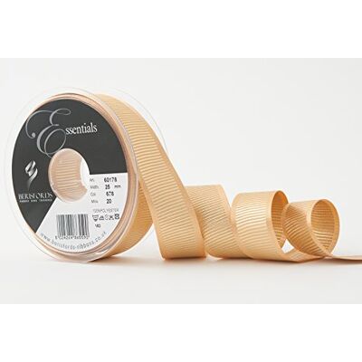 Berisfords wstążka, miód złoty, 25 mm Berisfords wstążka, miód złoty, 25 mm