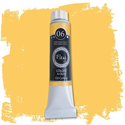 FLEUR DESIGNER'S PAINT Fleur farba olejna, 60 ml, nr 06, ciemnożółta. FLEUR DESIGNER'S PAINT Fleur farba olejna, 60 ml, nr 06, ciemnożółta.