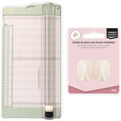 Creative Krajalnica do papieru z deską do składania – miętowa zieleń – 15,2 x 30,5 cm – 2 w 1 maszyna do cięcia do scrapbookingu, kart i projektów papierowych – łącznie z 2 zapasowymi ostrzami Creative Krajalnica do papieru z deską do składania – miętowa zieleń – 15,2 x 30,5 cm – 2 w 1 maszyna do cięcia do scrapbookingu, kart i projektów papierowych – łącznie z 2 zapasowymi ostrzami