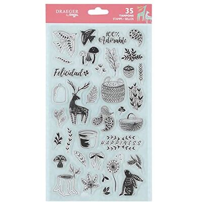 DRAEGER PARIS 1886 TPG54 Scrapbooking Stempel, wielokolorowa, 17 x 31 cm DRAEGER PARIS 1886 TPG54 Scrapbooking Stempel, wielokolorowa, 17 x 31 cm