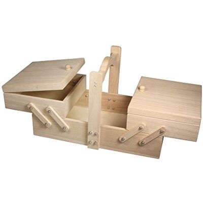 Rayher drewniane pudełko do szycia, FSC Mixed credit, 34,5 x 20 x 21,5 cm, naturalne, 12 x 31 x 37,5 cm Rayher drewniane pudełko do szycia, FSC Mixed credit, 34,5 x 20 x 21,5 cm, naturalne, 12 x 31 x 37,5 cm