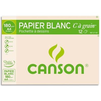 Canson 200027107 Opakowanie 12 papierowych dżersej A4 180 g Biały zestaw 10 szt Canson 200027107 Opakowanie 12 papierowych dżersej A4 180 g Biały zestaw 10 szt
