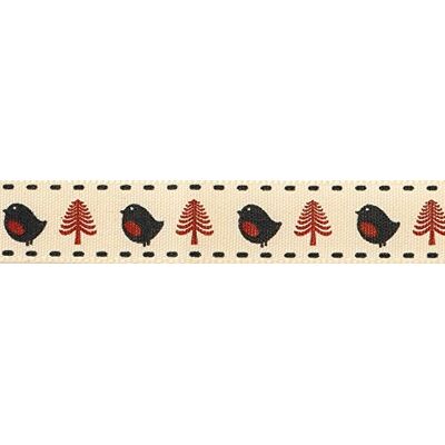 Berisfords Bobbin Robin, poliester, naturalny, 10,2 x 3 x 10,2 cm Berisfords Bobbin Robin, poliester, naturalny, 10,2 x 3 x 10,2 cm
