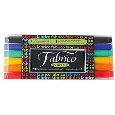 Tsukineko Tuskineko Fabrico Dual-Tip Marker, Standard (6 szt.) Tsukineko Tuskineko Fabrico Dual-Tip Marker, Standard (6 szt.)