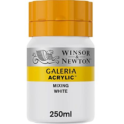 Winsor & Newton 2137415 Galeria farba akrylowa, wysoka pigmentacja, światłotrwała, konsystencja masła, 250ml butelka Mixing White Winsor & Newton 2137415 Galeria farba akrylowa, wysoka pigmentacja, światłotrwała, konsystencja masła, 250ml butelka Mixing White