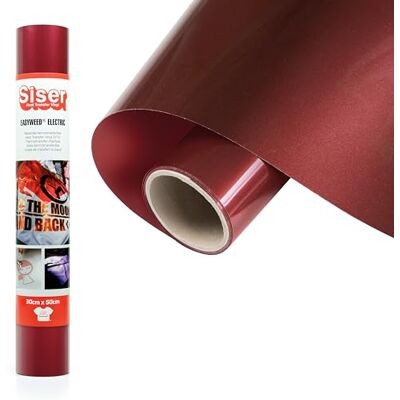 SISER ® Burgundy winyl termotransferowy, 100 x 30 cm SISER ® Burgundy winyl termotransferowy, 100 x 30 cm