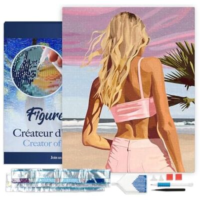 ART Diamentowe malowanie haft diamentowy 40 x 50 cm z rozciągniętą ramą na płótnie Rhinestone kwadratowe koraliki Beauty o zmierzchu pełny zestaw 5D DIY ręczna aktywność kreatywna ART Diamentowe malowanie haft diamentowy 40 x 50 cm z rozciągniętą ramą na płótnie Rhinestone kwadratowe koraliki Beauty o zmierzchu pełny zestaw 5D DIY ręczna aktywność kreatywna