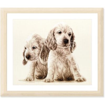 Vervaco Haft Krzyżykowy Liczony Zestaw Obraz do Haftu 2 SZCZENIAKI Zrób to Sam Zestaw Kreatywny dla Dorosłych 30 x 26 cm Dekoracja Ścienna DIY Cross Stitch Kit Vervaco Haft Krzyżykowy Liczony Zestaw Obraz do Haftu 2 SZCZENIAKI Zrób to Sam Zestaw Kreatywny dla Dorosłych 30 x 26 cm Dekoracja Ścienna DIY Cross Stitch Kit
