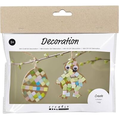 Creativ Zestaw dekoracji wielkanocnych DIY jajko i laska 2 szt Creativ Zestaw dekoracji wielkanocnych DIY jajko i laska 2 szt