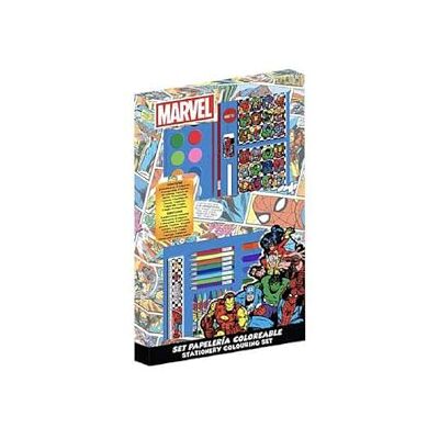 2700001780 Avengers zestaw kolorowych artykułów piśmienniczych dla dzieci z markerami, kredkami i akcesoriami Marvel do rysowania, malowania i stymulowania kreatywności dzieci, pudełko Avengers, Pudełko Avengers 2700001780 Avengers zestaw kolorowych artykułów piśmienniczych dla dzieci z markerami, kredkami i akcesoriami Marvel do rysowania, malowania i stymulowania kreatywności dzieci, pudełko Avengers, Pudełko Avengers