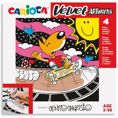 CARIOCA Zestaw 4 aksamitnych ilustracji kolorystycznych Pomóż rozwinąć zręczność i kreatywność We współpracy z Cento Canesio 4 szt. Design sportowy CARIOCA Zestaw 4 aksamitnych ilustracji kolorystycznych Pomóż rozwinąć zręczność i kreatywność We współpracy z Cento Canesio 4 szt. Design sportowy