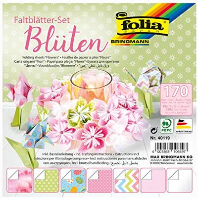 folia 40119 Zestaw 50 arkuszy składanych w 2 rozmiarach, 50 arkuszy w formacie 15 x 15 cm + 120 arkuszy w formacie 7,5 x 7,5 cm, 7 wzorów z pięknymi figurkami i kwiatami folia 40119 Zestaw 50 arkuszy składanych w 2 rozmiarach, 50 arkuszy w formacie 15 x 15 cm + 120 arkuszy w formacie 7,5 x 7,5 cm, 7 wzorów z pięknymi figurkami i kwiatami