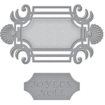 Spellbinders Kształtowanie Joyeux Noel Die, metal, brązowy Spellbinders Kształtowanie Joyeux Noel Die, metal, brązowy