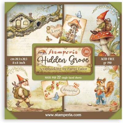 Stamperia Papier do scrapbookingu, albumów, tworzenia kart, bullet Journalling i więcej, bez kwasu, pojedyncza twarz, idealna do hobby, rzemiosła i prezentów (20,3 x 20,3 cm) Stamperia Papier do scrapbookingu, albumów, tworzenia kart, bullet Journalling i więcej, bez kwasu, pojedyncza twarz, idealna do hobby, rzemiosła i prezentów (20,3 x 20,3 cm)