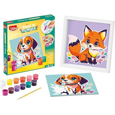Maped Creative Paint By Number Kit Σκυλάκι & Αλεπουδίτσα 20x20cm - Zestaw Malowania po Numerach Maped Creative Paint By Number Kit Σκυλάκι & Αλεπουδίτσα 20x20cm - Zestaw Malowania po Numerach