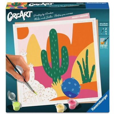 Ravensburger CreArt, Malen nach Zahlen Adults Trend Bunte Kakteen Ravensburger CreArt, Malen nach Zahlen Adults Trend Bunte Kakteen