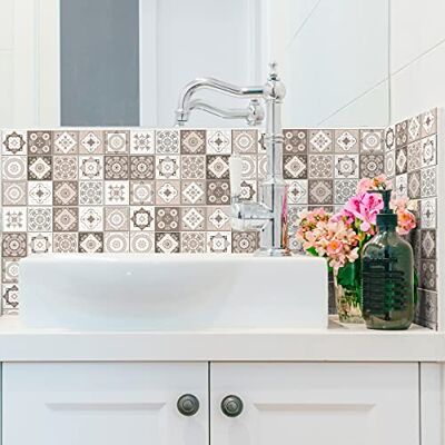 Ambiance Sticker Opakowanie 6 naklejek samoprzylepnych fryzy do płytek Naklejka Fryzy Płytki cementowe Mozaika ścienna łazienka kuchnia Friery Płytki cementowe samoprzylepne 6 sztuk 5 x 30 cm Ambiance Sticker Opakowanie 6 naklejek samoprzylepnych fryzy do płytek Naklejka Fryzy Płytki cementowe Mozaika ścienna łazienka kuchnia Friery Płytki cementowe samoprzylepne 6 sztuk 5 x 30 cm