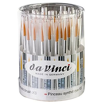 da Vinci 5332 przezroczyste pudełko z 50 pędzelkami syntetycznymi, czarne, 10 x 5,5 x 30 cm da Vinci 5332 przezroczyste pudełko z 50 pędzelkami syntetycznymi, czarne, 10 x 5,5 x 30 cm