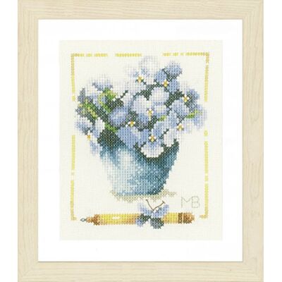 Lanarte opakowanie ze wzorem liczącym doniczka i hortensja opakowanie do haftu krzyżykowego, bawełna, wielokolorowe, 12,5 x 15,5 x 0,3 cm Lanarte opakowanie ze wzorem liczącym doniczka i hortensja opakowanie do haftu krzyżykowego, bawełna, wielokolorowe, 12,5 x 15,5 x 0,3 cm