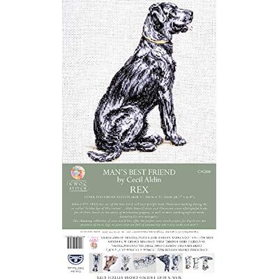 Creative "Rex Cecil Aldin Mans Best Friend liczone zestawy do haftu krzyżykowego, wielokolorowe Creative "Rex Cecil Aldin Mans Best Friend liczone zestawy do haftu krzyżykowego, wielokolorowe