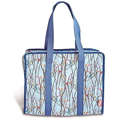 Prym 612083 torba, bawełna, jasnoniebieska, 34 x 26 x 9,5 cm Prym 612083 torba, bawełna, jasnoniebieska, 34 x 26 x 9,5 cm