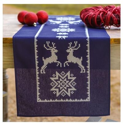 Vervaco Haft Krzyżykowy z Nadrukiem Zestaw do Haftu Bieżnika SKANDYNAWIA Zestaw Kreatywny dla Dorosłych ca. 35 x 95 cm DIY Dekoracja Stołu ze Zmywalnym Wzorem Cross Stitch Kit Vervaco Haft Krzyżykowy z Nadrukiem Zestaw do Haftu Bieżnika SKANDYNAWIA Zestaw Kreatywny dla Dorosłych ca. 35 x 95 cm DIY Dekoracja Stołu ze Zmywalnym Wzorem Cross Stitch Kit