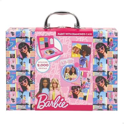 COLORBABY Barbie zestaw farb diamentowych, ozdobna walizka, aplikator, ponad 9000 diamentów, 3 arkusze, do personalizacji, malowania i kolorowania, projektowania, idealny dla ponad 5 lat (77490) COLORBABY Barbie zestaw farb diamentowych, ozdobna walizka, aplikator, ponad 9000 diamentów, 3 arkusze, do personalizacji, malowania i kolorowania, projektowania, idealny dla ponad 5 lat (77490)