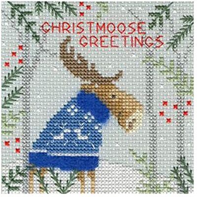 Bothy Threads Kartka z pozdrowieniami zestaw haftu krzyżykowego "Święty czuł", 10x10cm, XMAS7, wzór liczenia Bothy Threads Kartka z pozdrowieniami zestaw haftu krzyżykowego "Święty czuł", 10x10cm, XMAS7, wzór liczenia