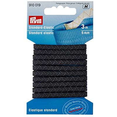Prym Standard Black (5 mm, 3m) Elastic 1 Sztuk Prym Standard Black (5 mm, 3m) Elastic 1 Sztuk