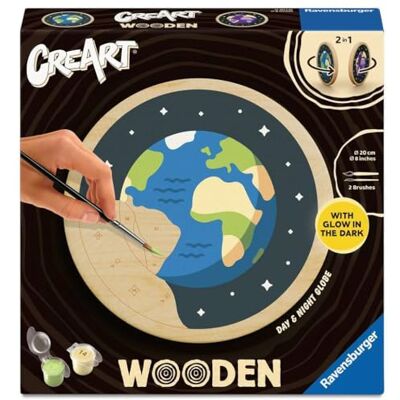 Ravensburger CreArt, Malen nach Zahlen Wooden Tag und Nacht Ravensburger CreArt, Malen nach Zahlen Wooden Tag und Nacht