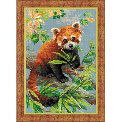 Riolis czerwona Panda opakowanie do haftu krzy?ykowego, bawe?na, wielokolorowe, 21 x 30 x 0,1 cm Riolis czerwona Panda opakowanie do haftu krzy?ykowego, bawe?na, wielokolorowe, 21 x 30 x 0,1 cm