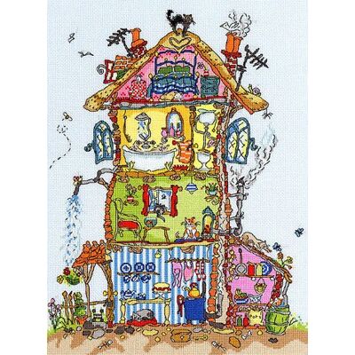 Bothy Threads Zestaw do haftu krzyżykowego "Hütte", 26 x 35 cm, XCT8, wzór liczenia Bothy Threads Zestaw do haftu krzyżykowego "Hütte", 26 x 35 cm, XCT8, wzór liczenia
