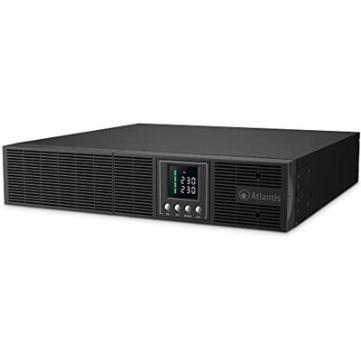 Atlantis A03-OP2002-RC UPS OnLine zasilacz UPS Podwójnej konwersji czystej fali sinusoidalnej 2000 VA 1350 W, serwer wymienialny, wyświetlacz LCD, USB, szeregowy RS-232, 8 wyjść IEC, gniazdo SNMP Atlantis A03-OP2002-RC UPS OnLine zasilacz UPS Podwójnej konwersji czystej fali sinusoidalnej 2000 VA 1350 W, serwer wymienialny, wyświetlacz LCD, USB, szeregowy RS-232, 8 wyjść IEC, gniazdo SNMP
