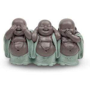 Zen Light Zen'Light Figurka 3 bonze mądrość – dekoracja Zen i Feng Shui – dla relaksującej i duchowej atmosfery – pomysł na prezent talizman – szerokość: 15,5 cm – kolor: zielony i brązowy Zen Light Zen'Light Figurka 3 bonze mądrość – dekoracja Zen i Feng Shui – dla relaksującej i duchowej atmosfery – pomysł na prezent talizman – szerokość: 15,5 cm – kolor: zielony i brązowy