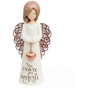 Enesco ASF003I Figurka anioła - Ceramika, 12,5 cm, Biała Enesco ASF003I Figurka anioła - Ceramika, 12,5 cm, Biała