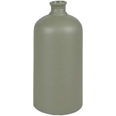 Urban Living Natural Living Sarah 7L Olive Glass Recycle Wazon D19XH42CM Urban Living Natural Living Sarah 7L Olive Glass Recycle Wazon D19XH42CM