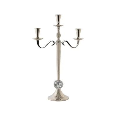 Redesyn Świecznik akrylowy ALUMINIOWY 30 x 12 x 46 CHROMADO Redesyn Świecznik akrylowy ALUMINIOWY 30 x 12 x 46 CHROMADO