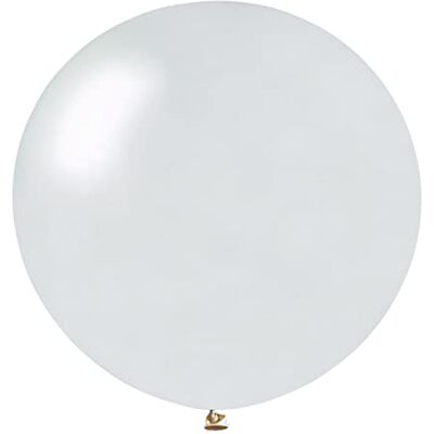 Ciao Zestaw 10 balonów maxi perłowych z naturalnego lateksu najwyższej jakości G40 (Ø 100 cm / 40"), biała perła Ciao Zestaw 10 balonów maxi perłowych z naturalnego lateksu najwyższej jakości G40 (Ø 100 cm / 40"), biała perła