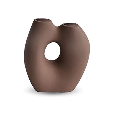 Cooee Design Frodig wazon orzech laskowy, ceramika, kształt organiczny, kolor orzecha laskowego, AG-07-01-HN, W: 9, dł.: 18, wys.: 20 cm Cooee Design Frodig wazon orzech laskowy, ceramika, kształt organiczny, kolor orzecha laskowego, AG-07-01-HN, W: 9, dł.: 18, wys.: 20 cm