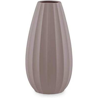 AmeliaHome Wazon Ceramiczny Dekoracyjny Matowy Cob Kawowy AmeliaHome Wazon Ceramiczny Dekoracyjny Matowy Cob Kawowy