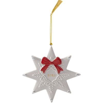 Villeroy & Boch Kolekcja Christmas Classics ozdoba w kształcie gwiazdy bożonarodzeniowej, porcelana premium, edycja kolekcjonerska, data 2025 Villeroy & Boch Kolekcja Christmas Classics ozdoba w kształcie gwiazdy bożonarodzeniowej, porcelana premium, edycja kolekcjonerska, data 2025