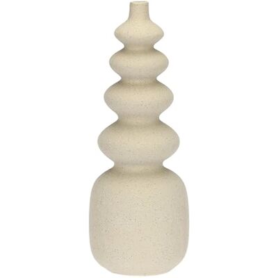 rituali domestici Wazon Deco Monofiore 5 poziomów z żywicy cementowej, 12 x 12 cm, głębokość 32,5 cm, kolekcja Multicurve rituali domestici Wazon Deco Monofiore 5 poziomów z żywicy cementowej, 12 x 12 cm, głębokość 32,5 cm, kolekcja Multicurve