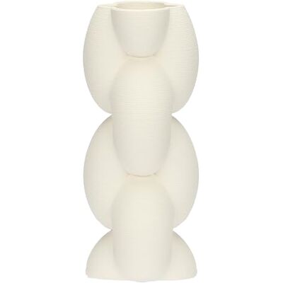 rituali domestici Wazon Deco z łańcuszkiem ceramicznym, 12 x 12 cm, głębokość 29,5 cm, kolekcja fabuły rituali domestici Wazon Deco z łańcuszkiem ceramicznym, 12 x 12 cm, głębokość 29,5 cm, kolekcja fabuły