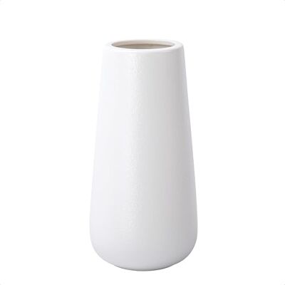 D'vine Dev 20 cm śnieżnobiały ceramiczny wazon na kwiaty do wystroju domu, pudełko designerskie zapakowane D'vine Dev 20 cm śnieżnobiały ceramiczny wazon na kwiaty do wystroju domu, pudełko designerskie zapakowane