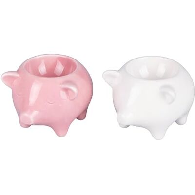 Tivoli Zestaw 2 ceramicznych świnek na jajka Tivoli Zestaw 2 ceramicznych świnek na jajka