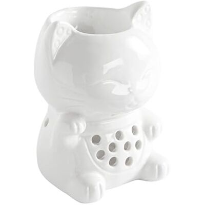 ZEN ARÔME Zen'Arôme palnik zapachowy Céramy Tommy – wielofunkcyjny talizman na szczęście – prosta aromaterapia – Maneki-Neko – figurka zwierzęca – 40 ml – wys. 12,5 cm – Zen'Arôme ZEN ARÔME Zen'Arôme palnik zapachowy Céramy Tommy – wielofunkcyjny talizman na szczęście – prosta aromaterapia – Maneki-Neko – figurka zwierzęca – 40 ml – wys. 12,5 cm – Zen'Arôme