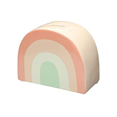 Pearhead Ceramiczny tęczowy bank, neutralny pod względem płci dekoracja przedszkola skarbonka, alternatywna skarbonka, nowoczesne akcesorium do dekoracji dziecka Pearhead Ceramiczny tęczowy bank, neutralny pod względem płci dekoracja przedszkola skarbonka, alternatywna skarbonka, nowoczesne akcesorium do dekoracji dziecka