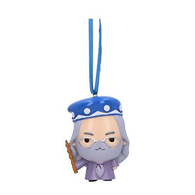 Nemesis Now Harry Potter Dumbledore wisząca ozdoba 7,5 cm, żywica, szara, oficjalnie licencjonowany produkt z motywem Harry'ego Pottera, uroczy wzór Dumbledore, odlewana z najlepszej żywicy, fachowo Nemesis Now Harry Potter Dumbledore wisząca ozdoba 7,5 cm, żywica, szara, oficjalnie licencjonowany produkt z motywem Harry'ego Pottera, uroczy wzór Dumbledore, odlewana z najlepszej żywicy, fachowo