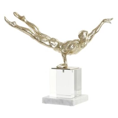 AlexandreHouse Żywiczna figurka 30 x 10 x 27 GIMNASTA DORADO AlexandreHouse Żywiczna figurka 30 x 10 x 27 GIMNASTA DORADO